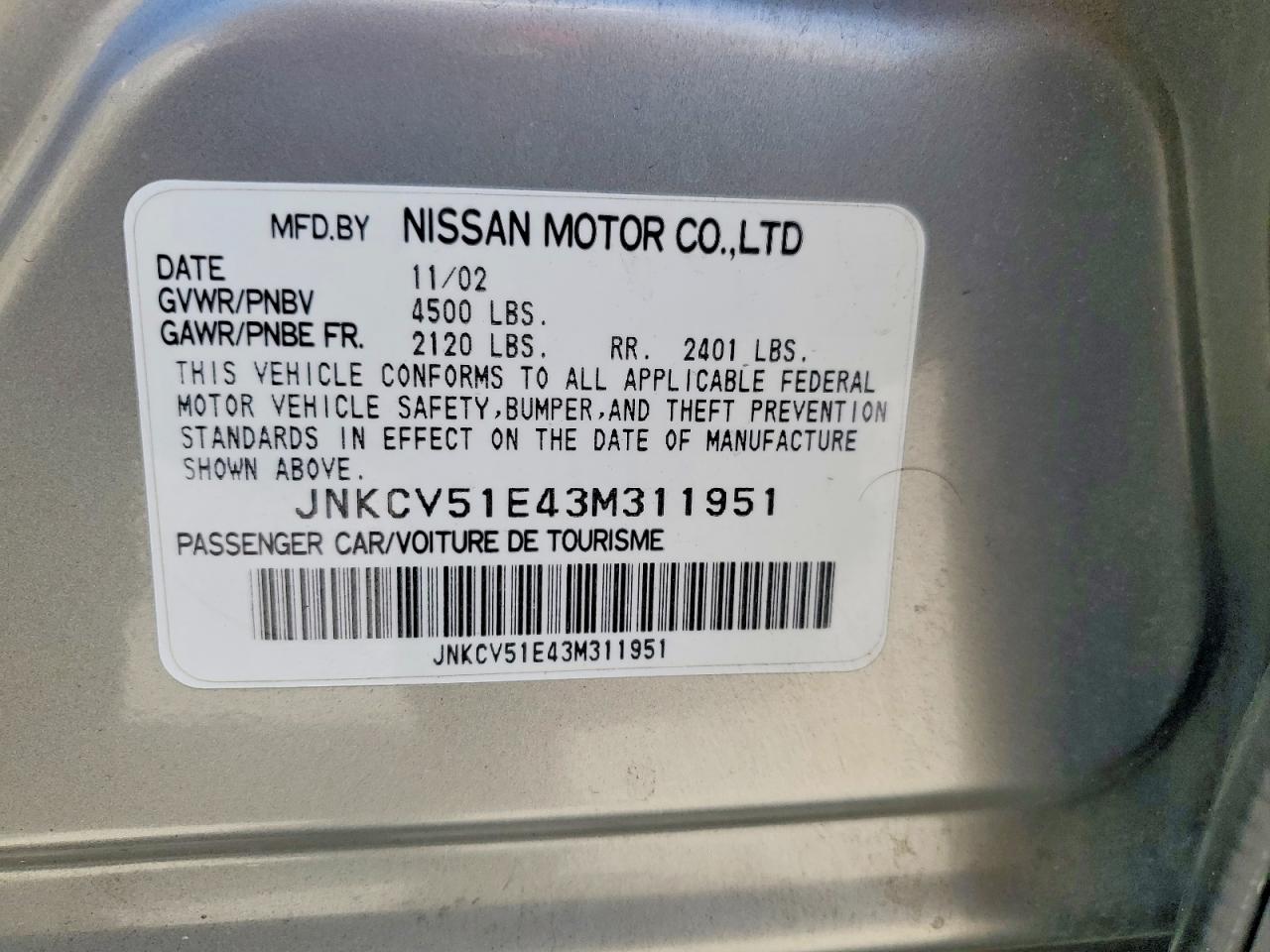 INFINITI G35 Base Base