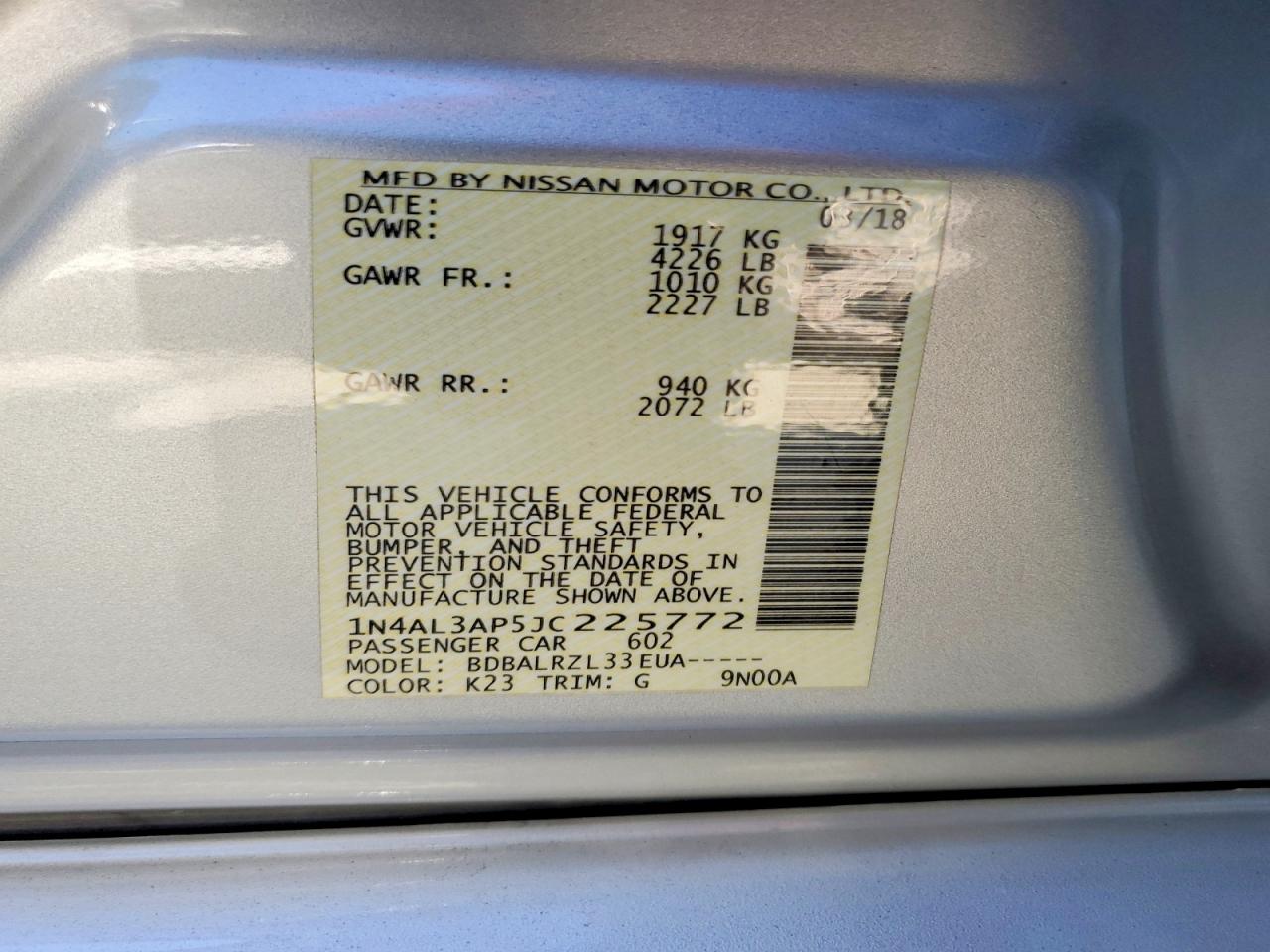 Nissan Altima 2.5 Sl