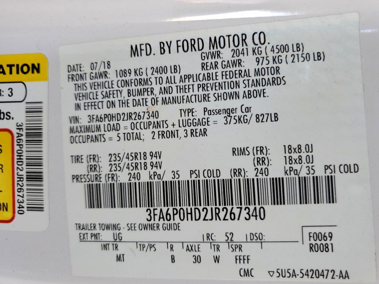 Ford Fusion Se