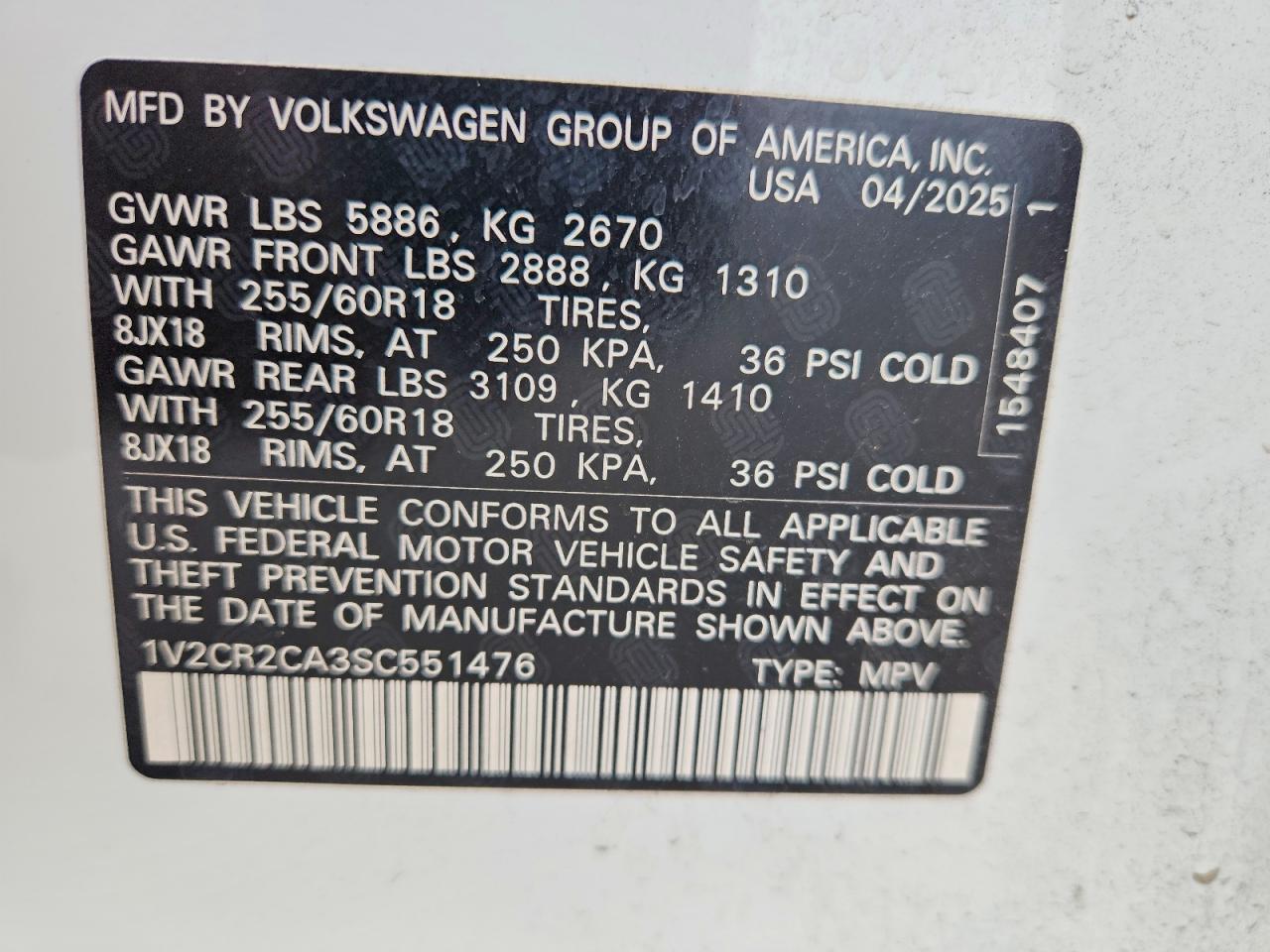 Volkswagen Atlas Peak Edition Se
