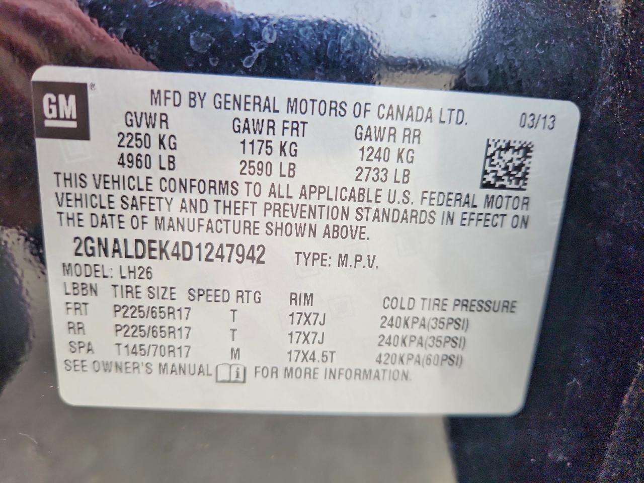 Chevrolet Equinox Lt