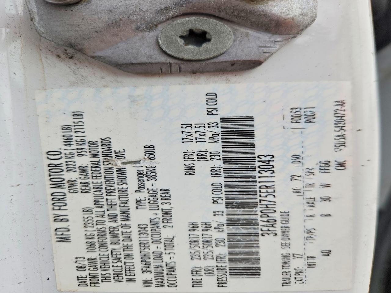 Ford Fusion Se