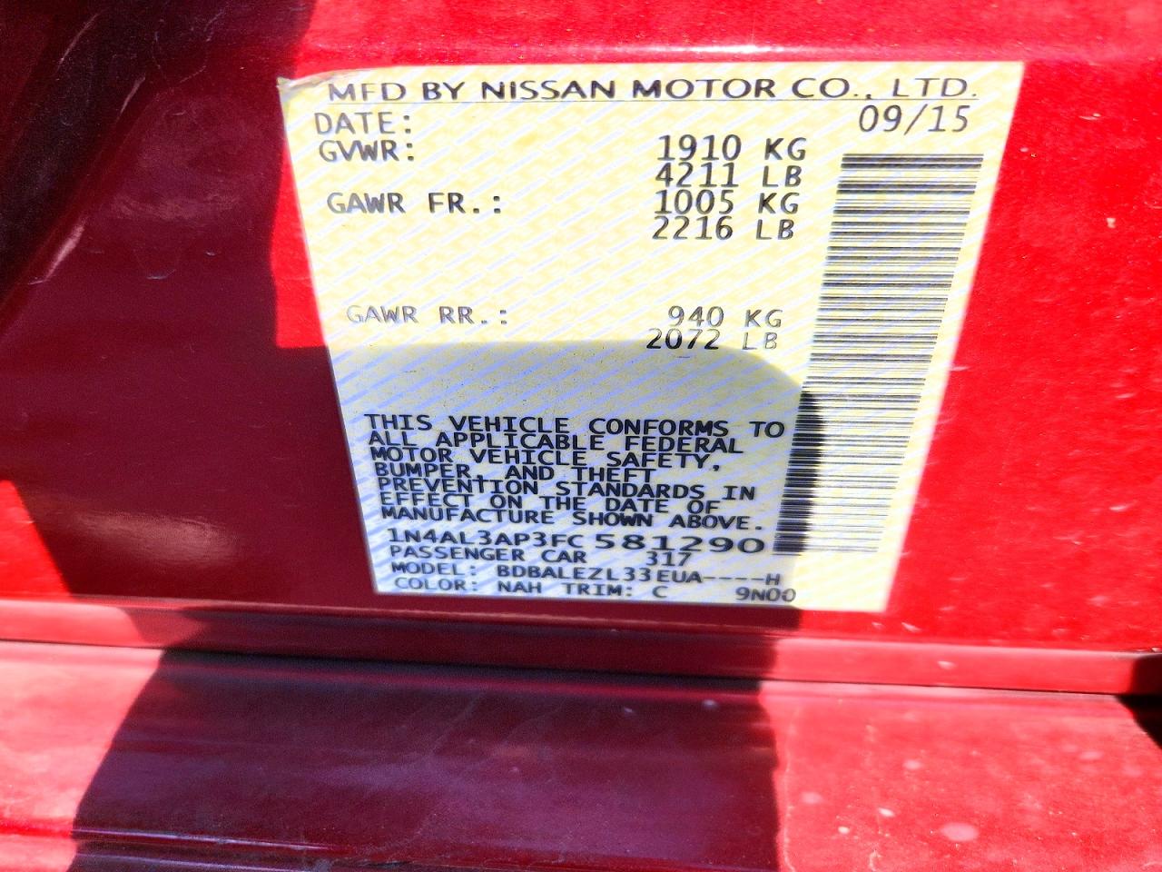 Nissan Altima 2.5 S