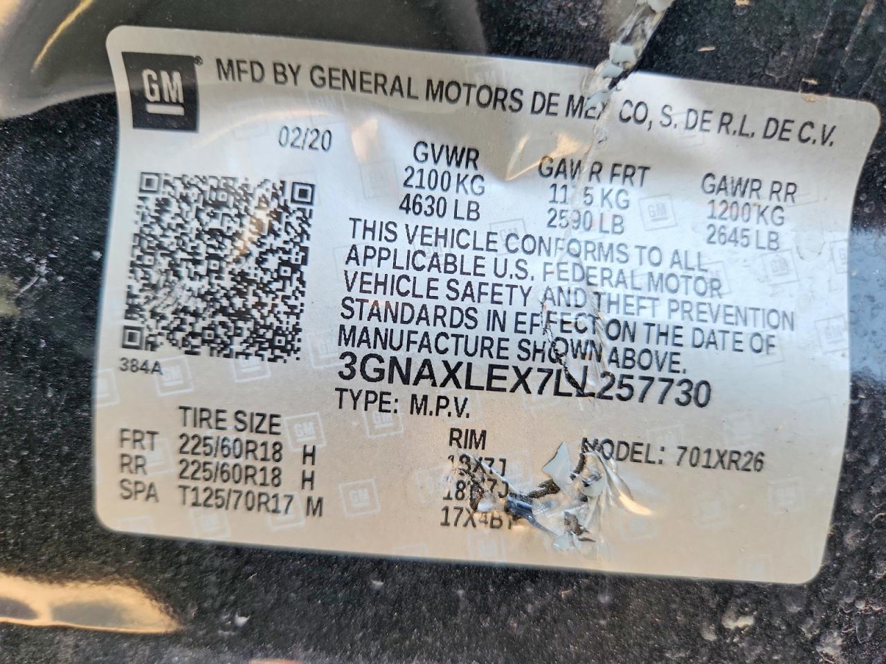 Chevrolet Equinox Lt