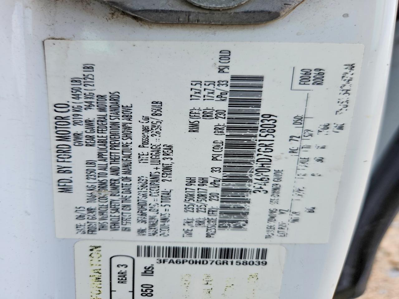 Ford Fusion Se