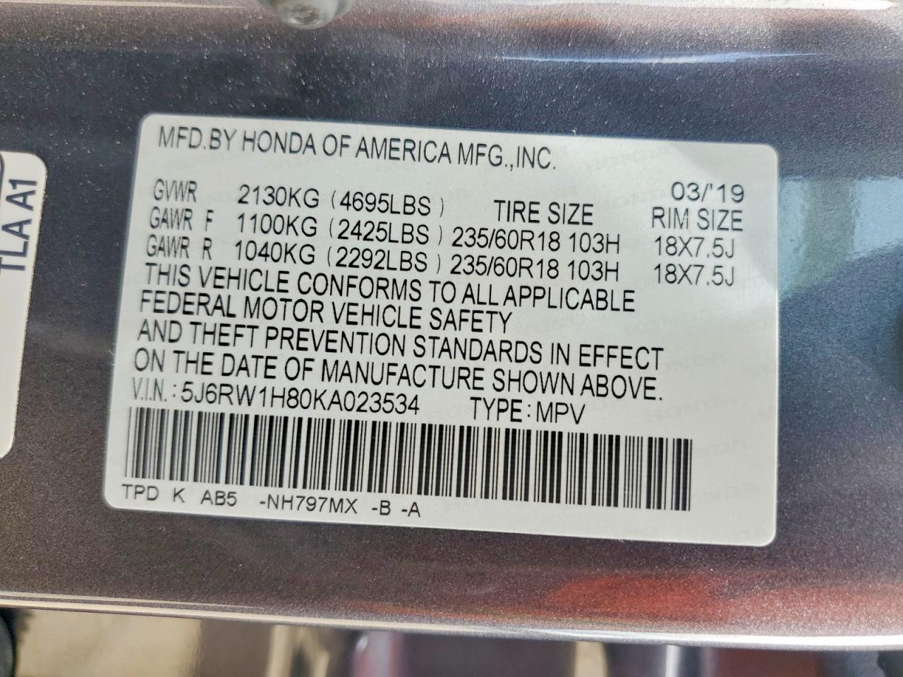 Honda Crv Exl
