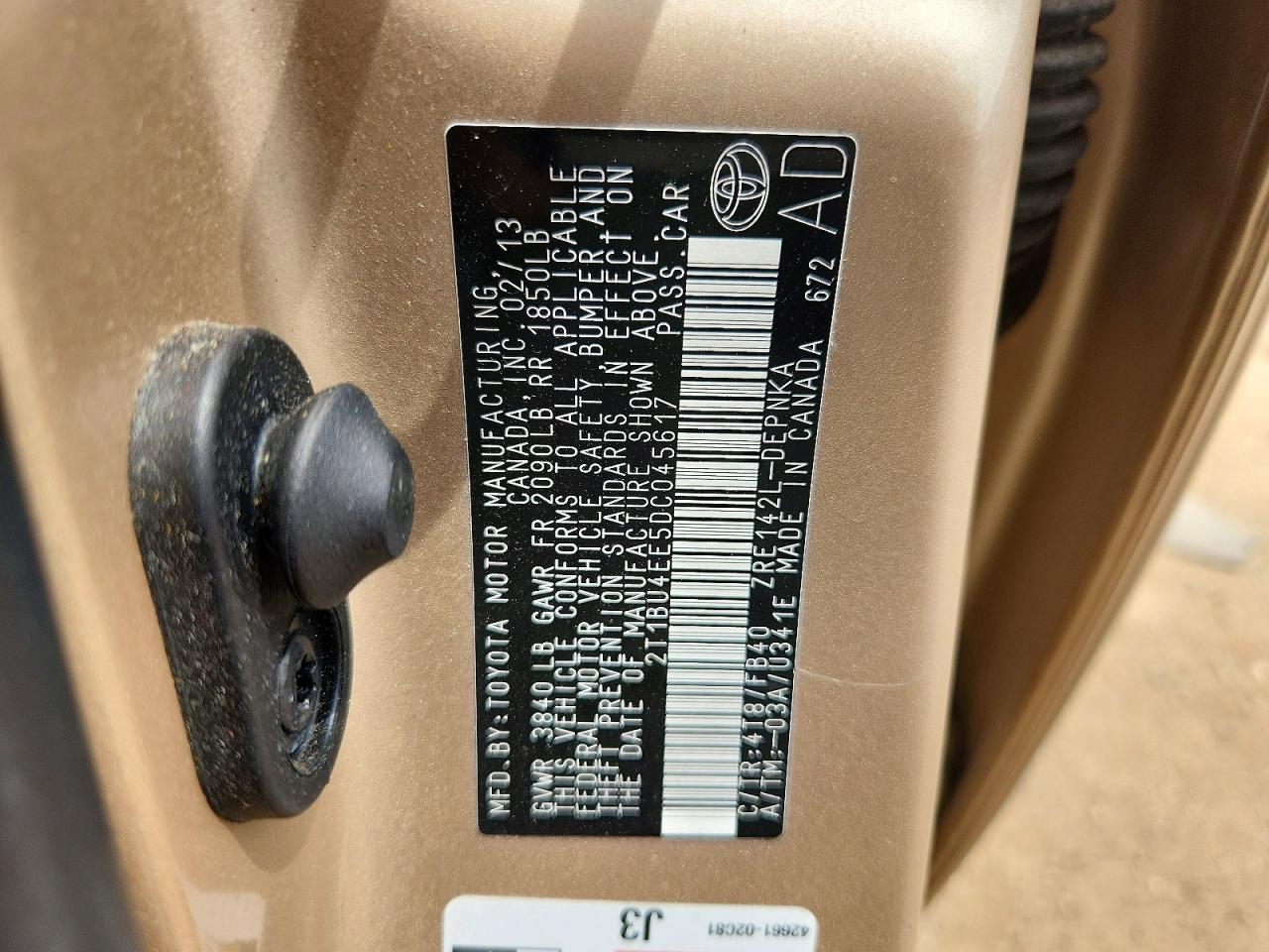 Toyota Corolla Le