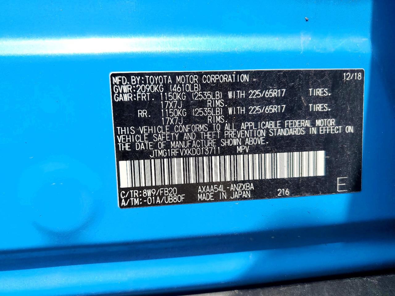 Toyota RAV4 Le