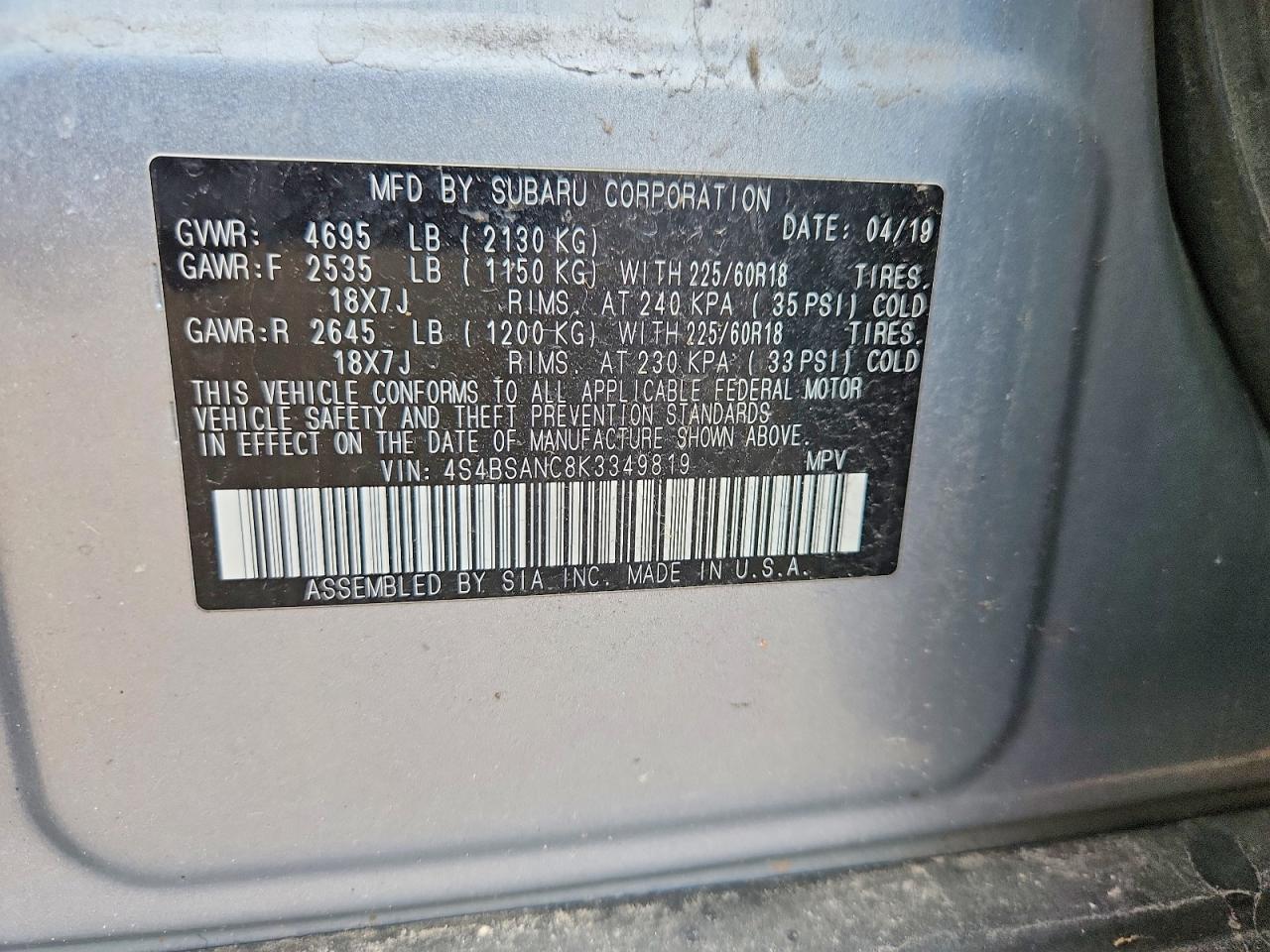 Subaru Outback 2.5i Limited
