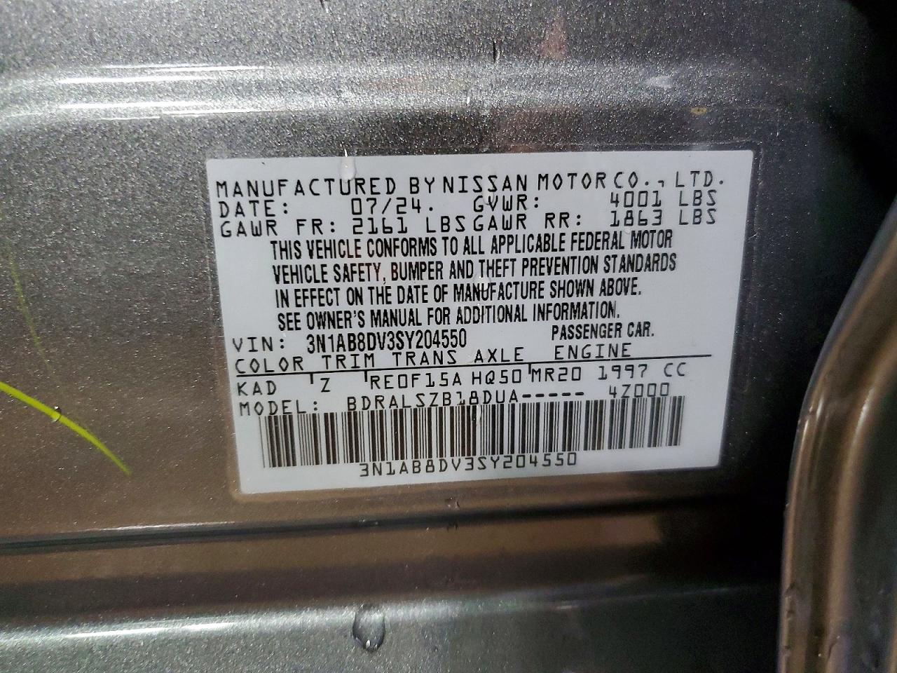 Nissan Sentra Sr