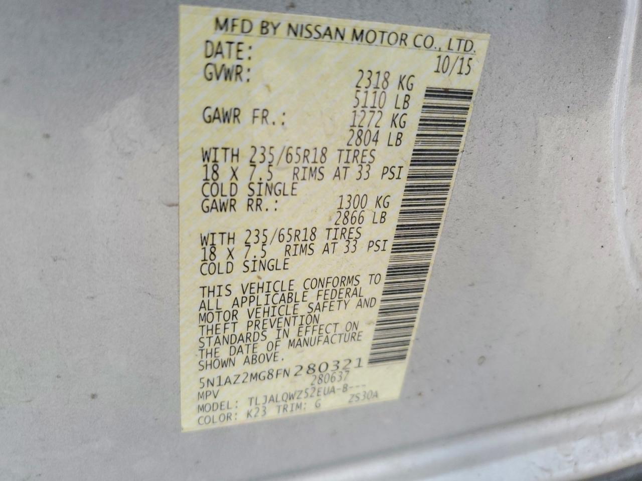 Nissan Murano Sv