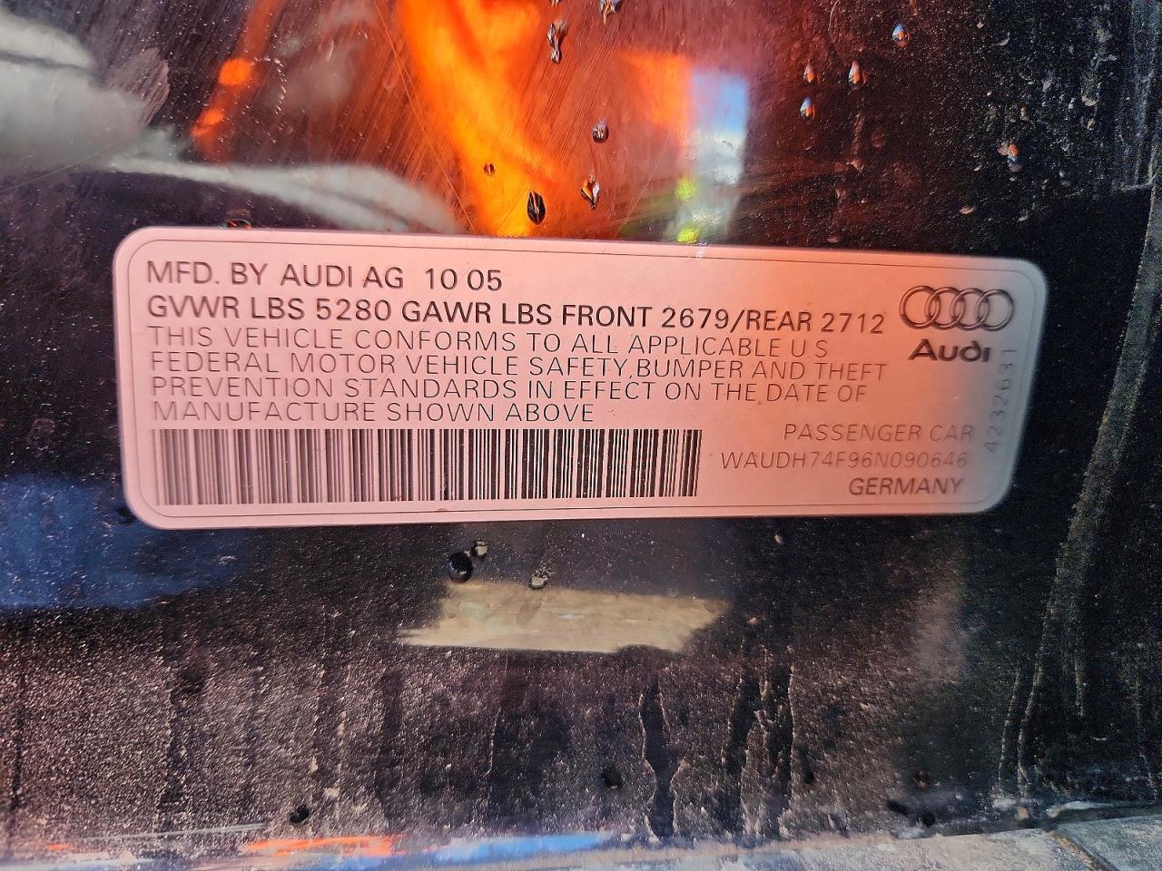 Audi A6 3.2 Quattro