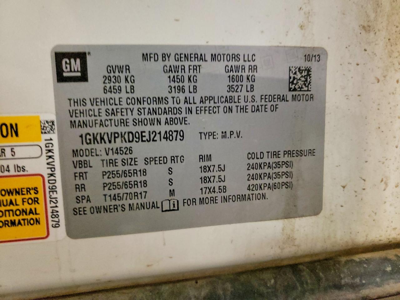 GMC Acadia Sle
