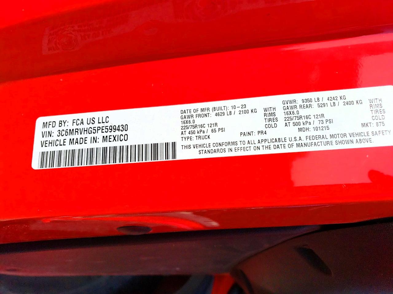 Ram Promaster 3500 High