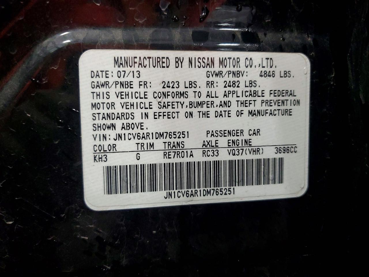 INFINITI G37 X