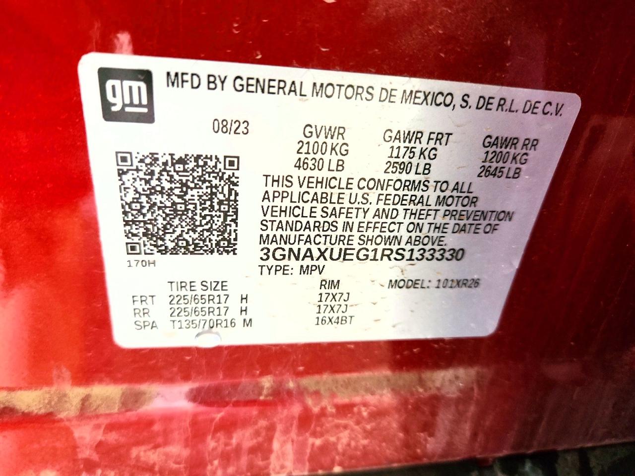 Chevrolet Equinox Lt