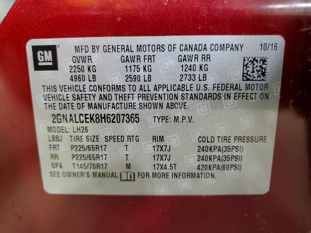 Chevrolet Equinox Lt