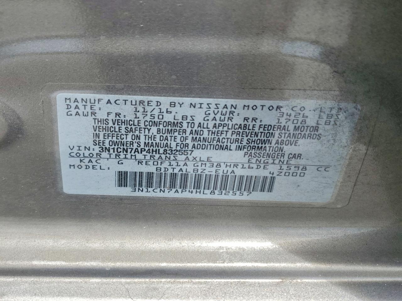 Nissan Versa 1.6 Sv