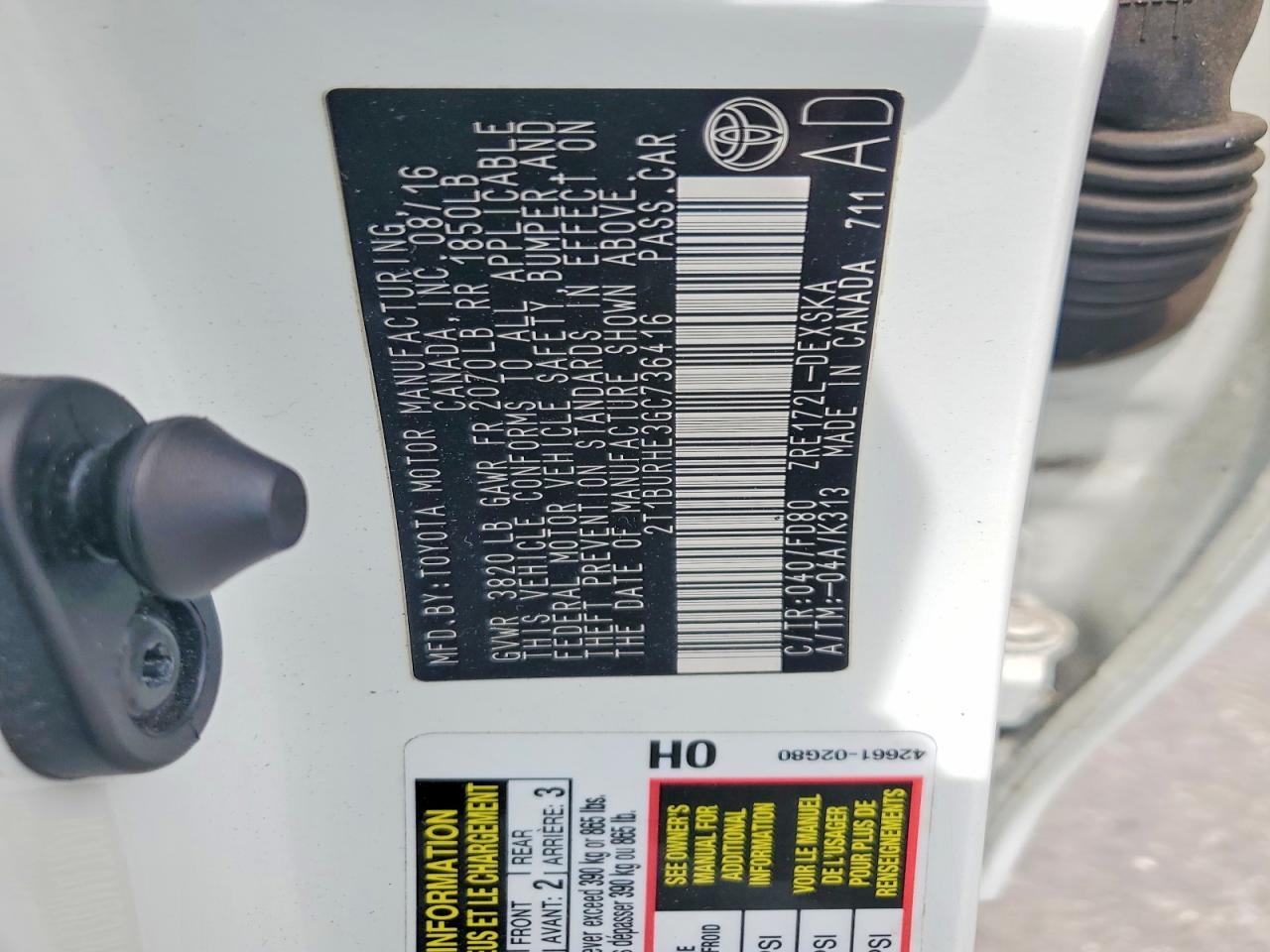 Toyota Corolla S Plus