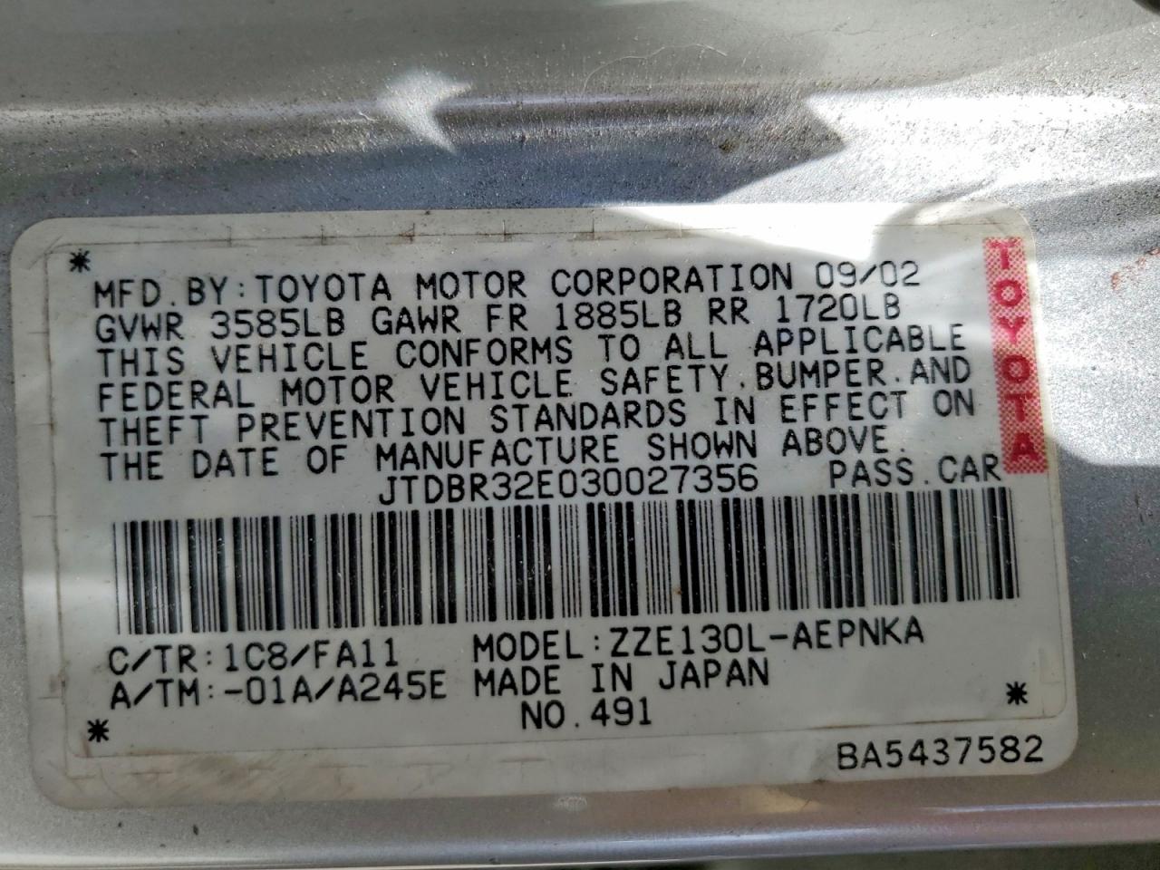 Toyota Corolla Le