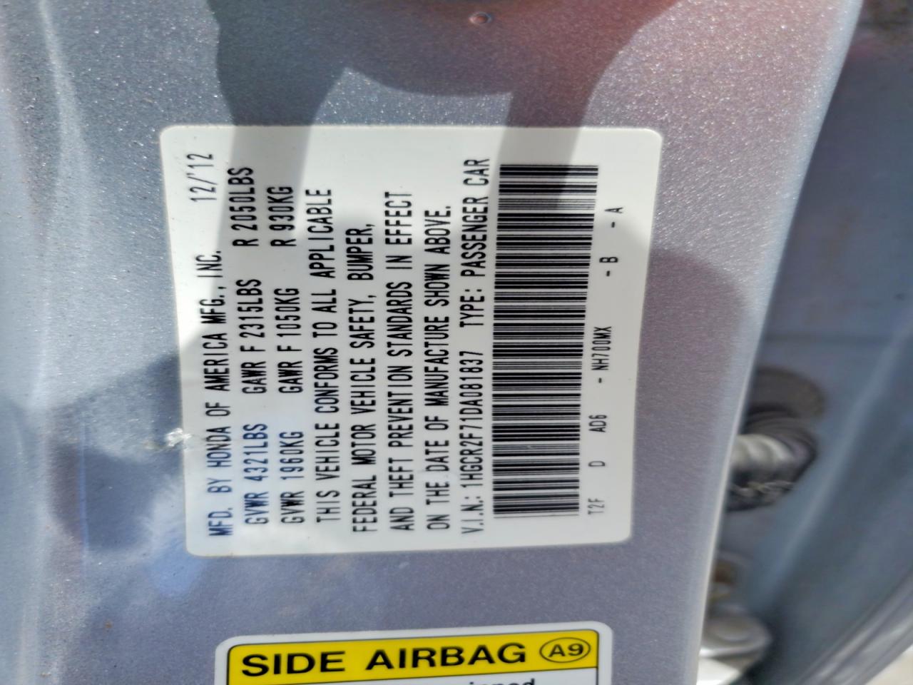 Honda Accord Ex