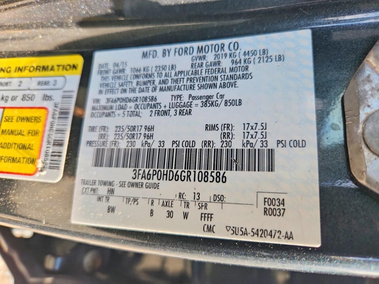Ford Fusion Se