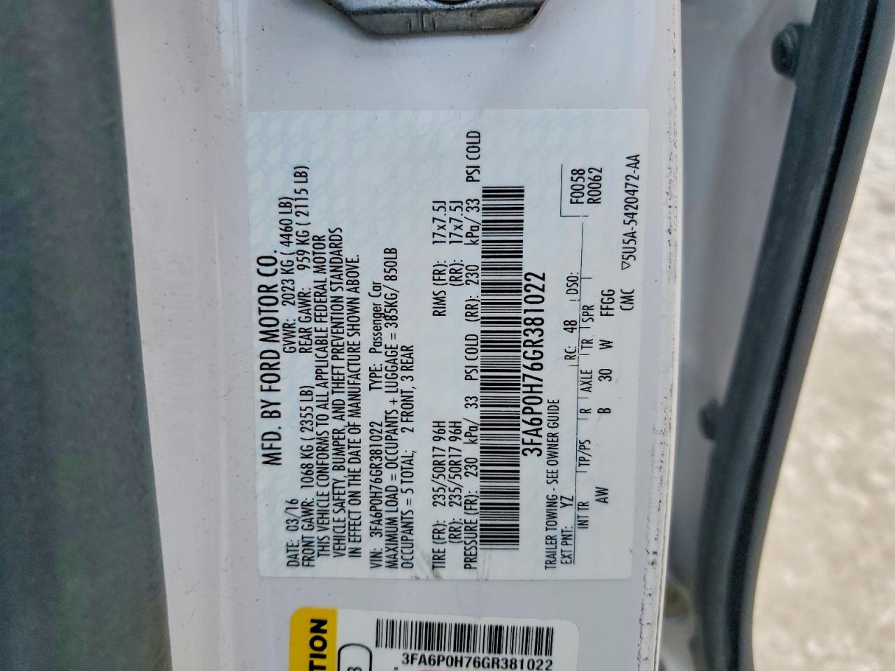Ford Fusion Se