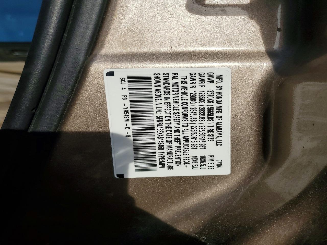 Honda Odyssey Ex