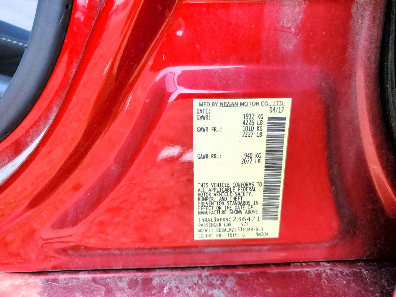 Nissan Altima 2.5 Sv