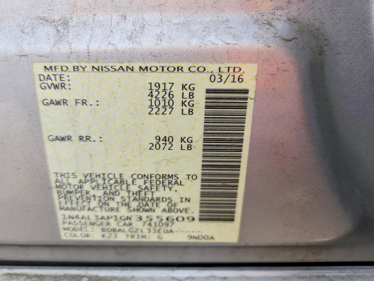 Nissan Altima 2.5 S