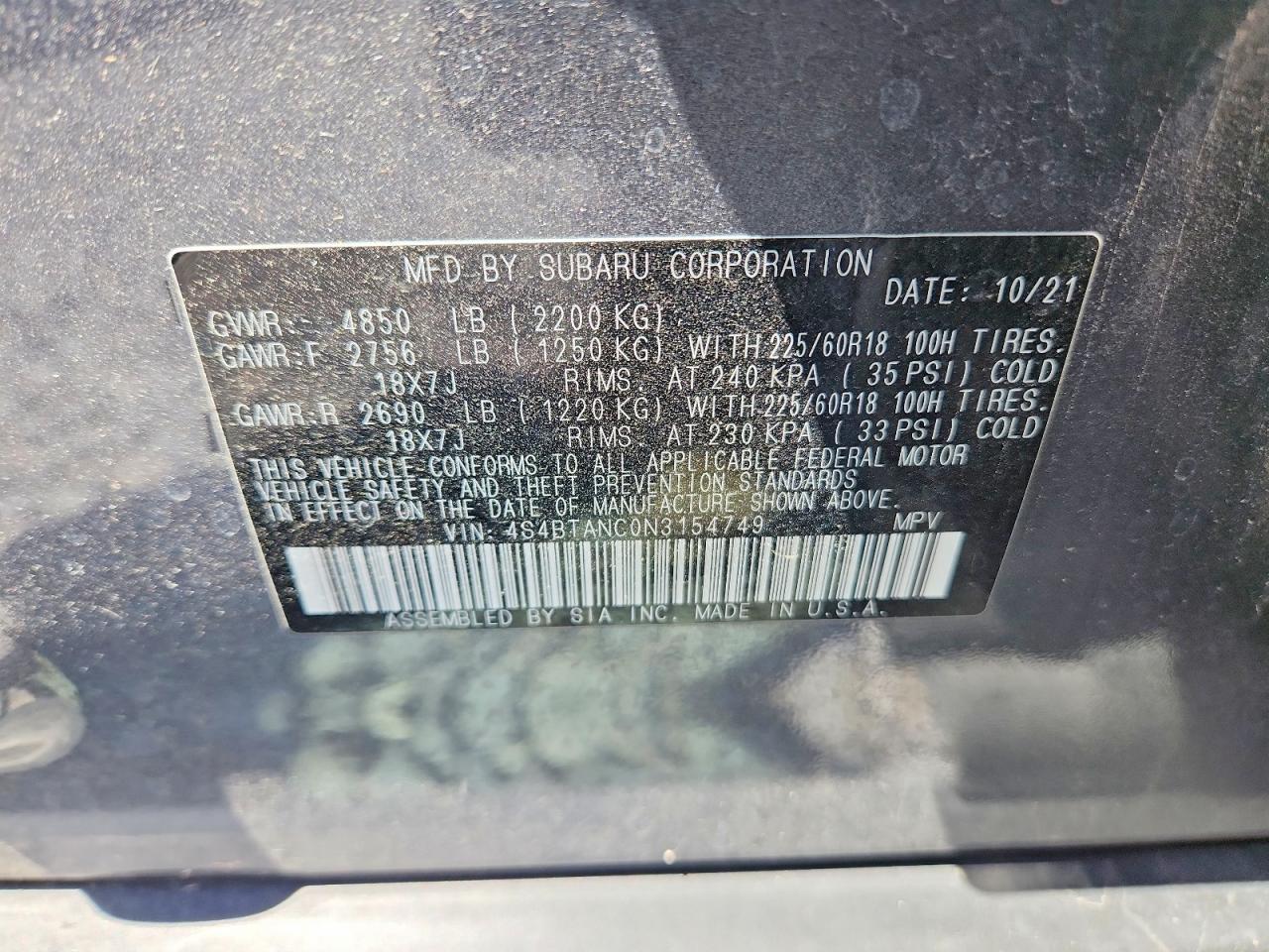 Subaru Legacy Limited