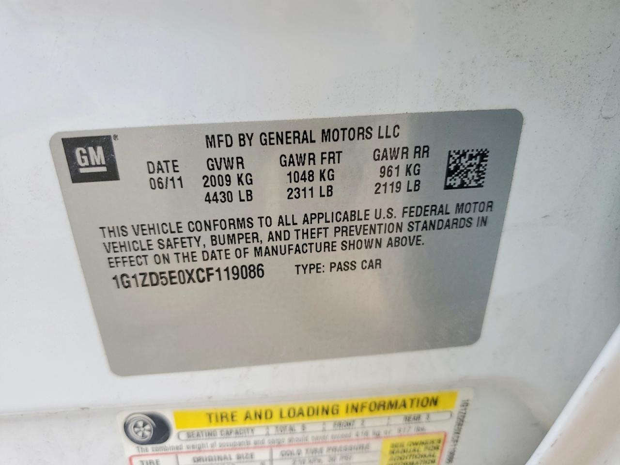 Chevrolet Malibu 2lt