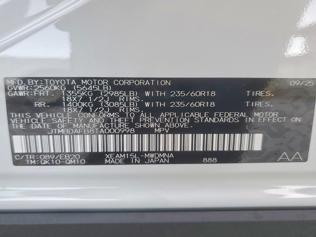 Toyota Bz Xle Xle