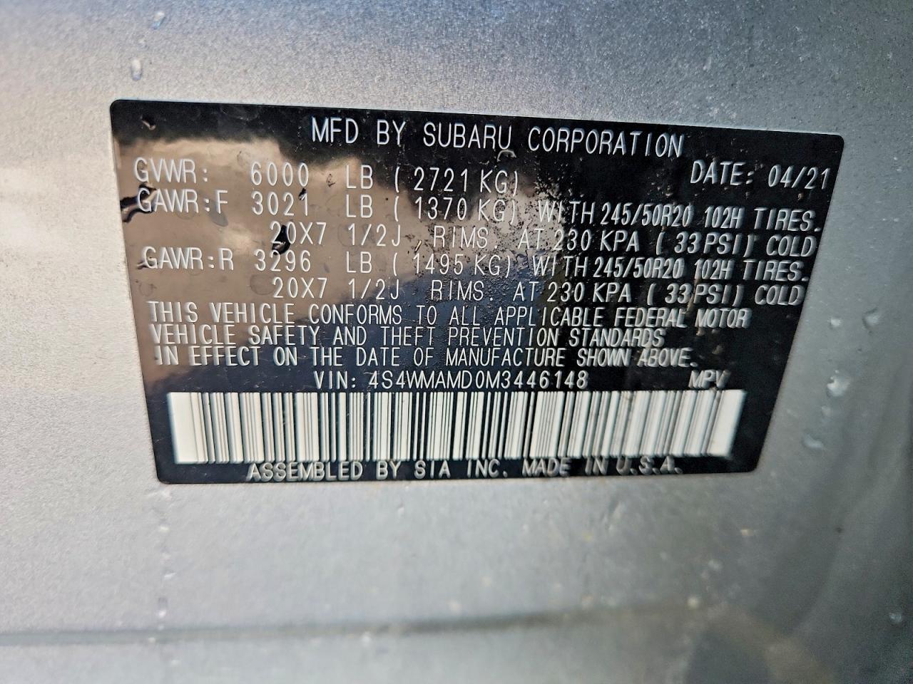 Subaru Ascent Limited
