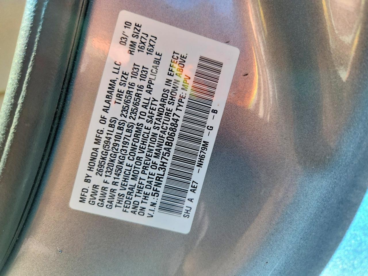 Honda Odyssey Exl