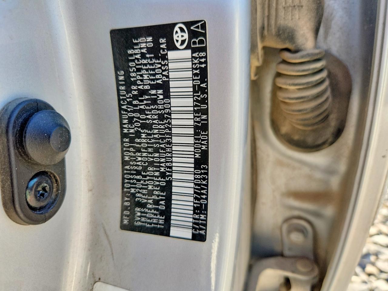 Toyota Corolla S Plus