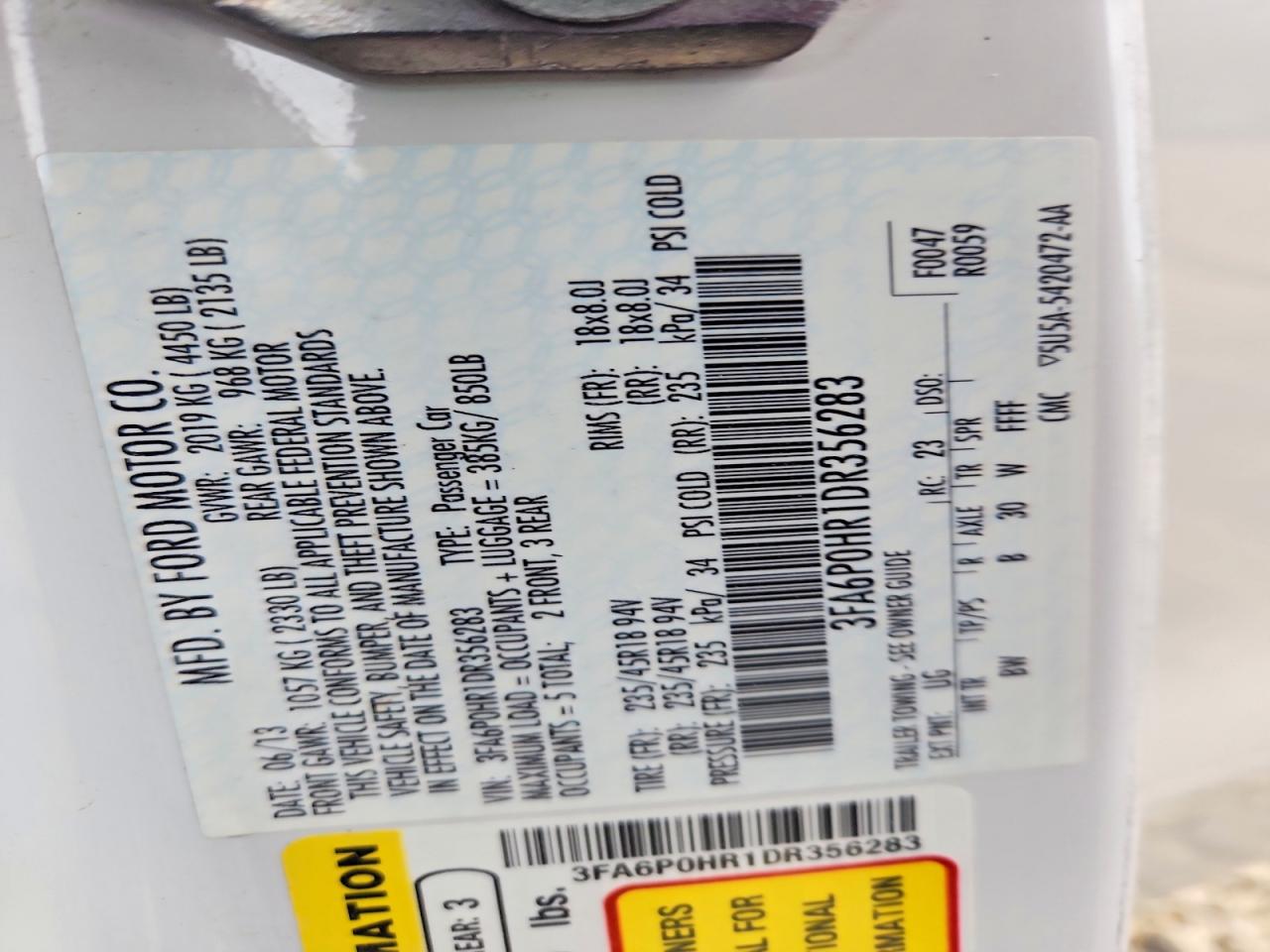 Ford Fusion Se