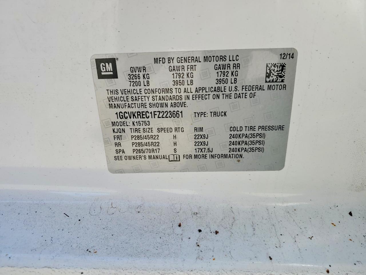 Chevrolet Silverado K1500 Lt