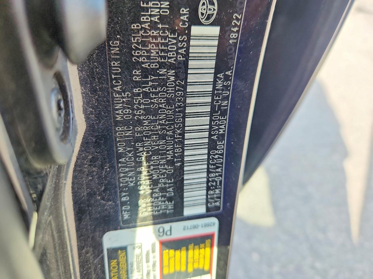 Toyota Camry Le
