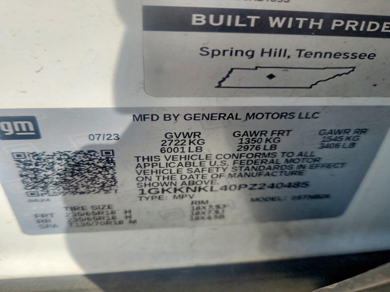 GMC Acadia Sle