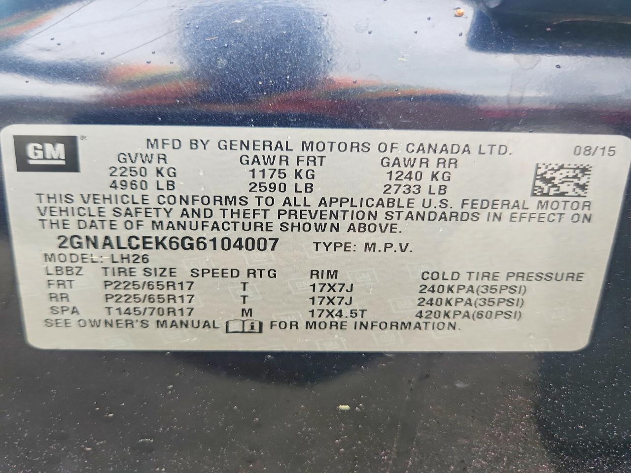 Chevrolet Equinox Lt