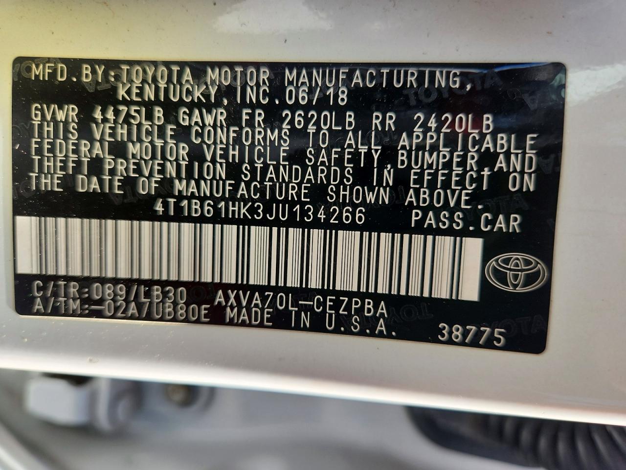 Toyota Camry Xse