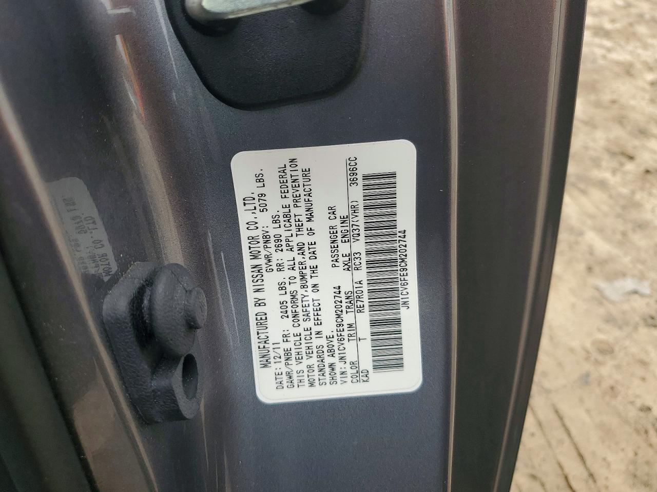 INFINITI G37 Conver Base