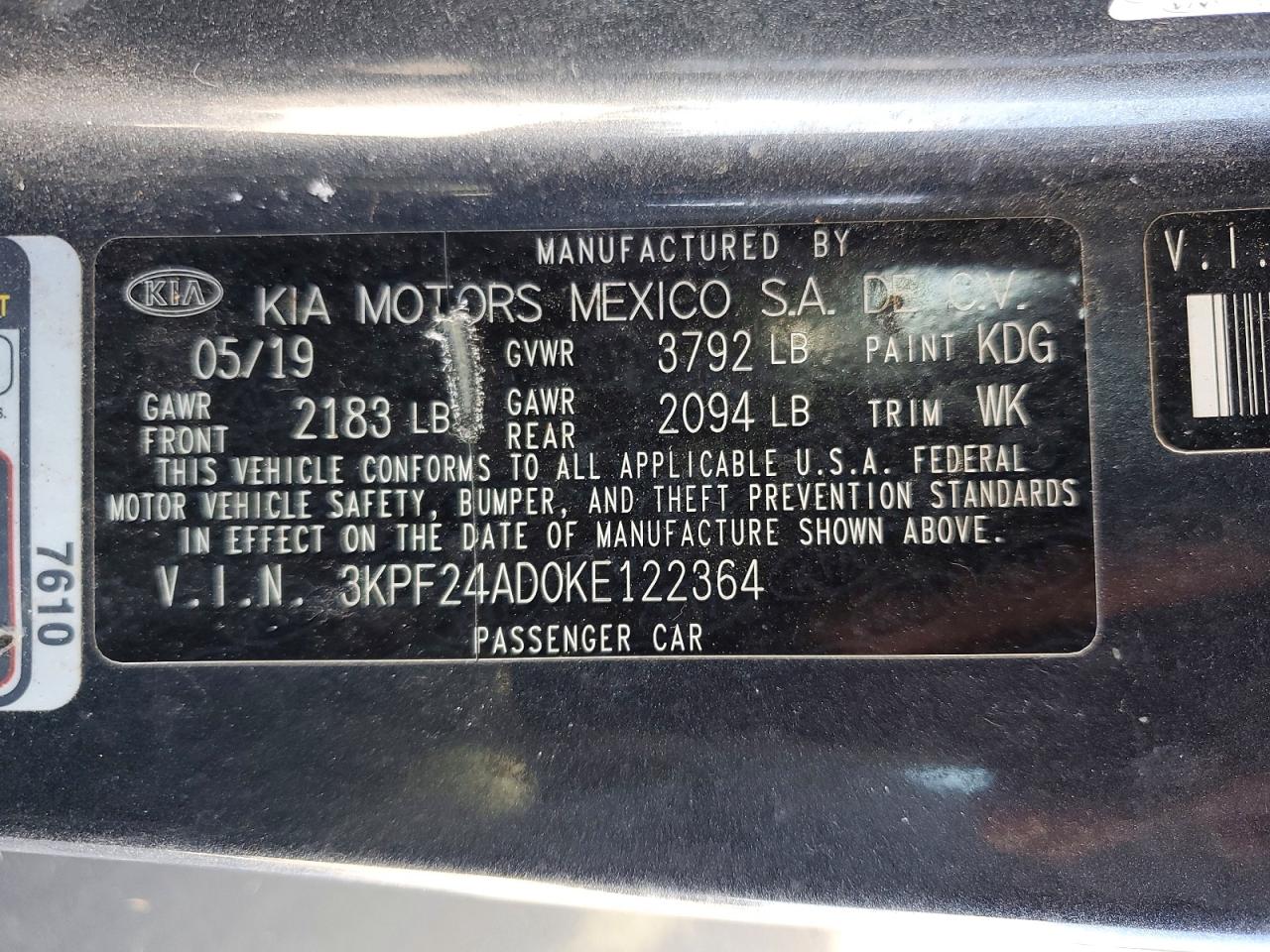 Kia Forte Lxs