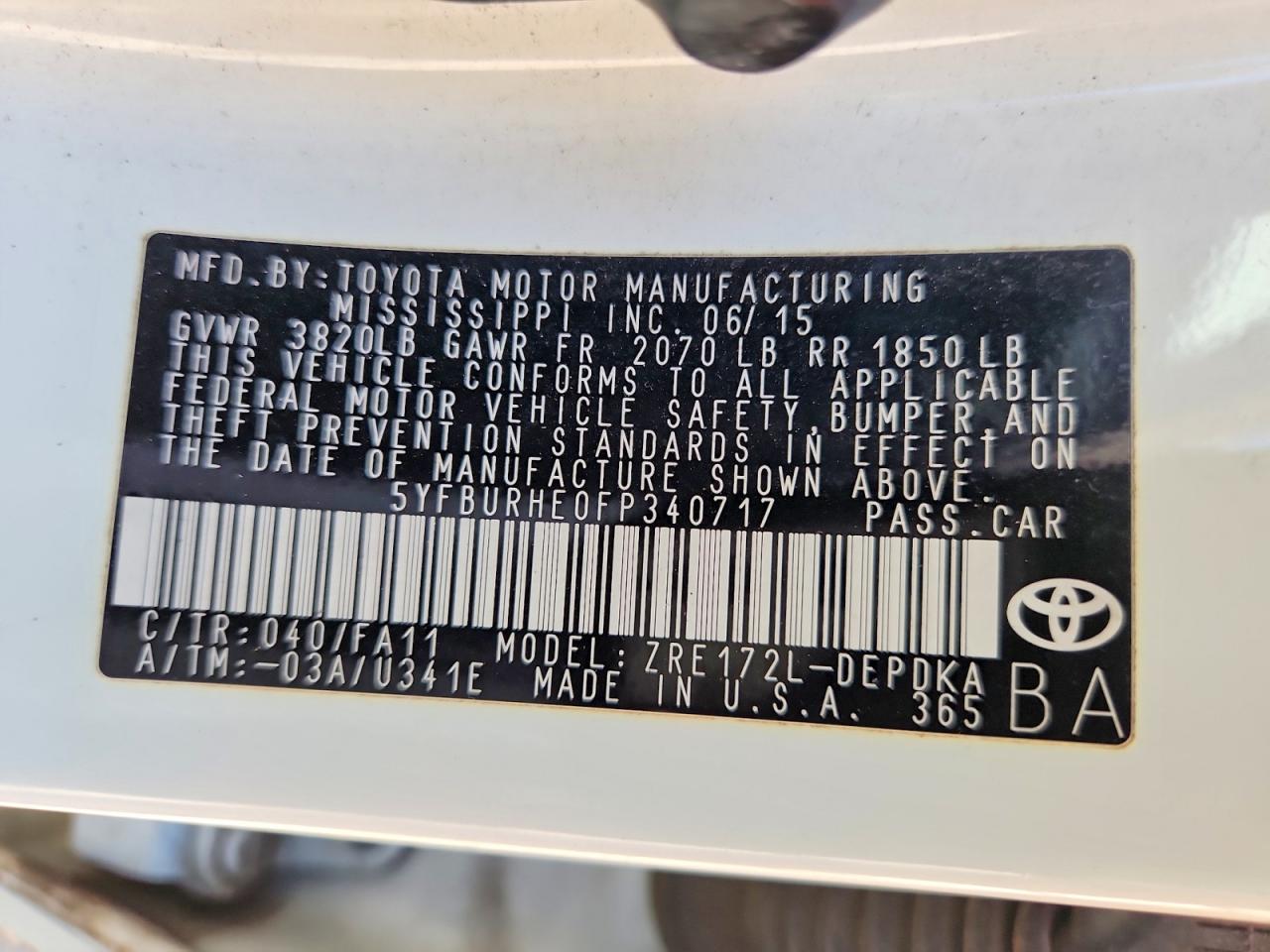 Toyota Corolla L