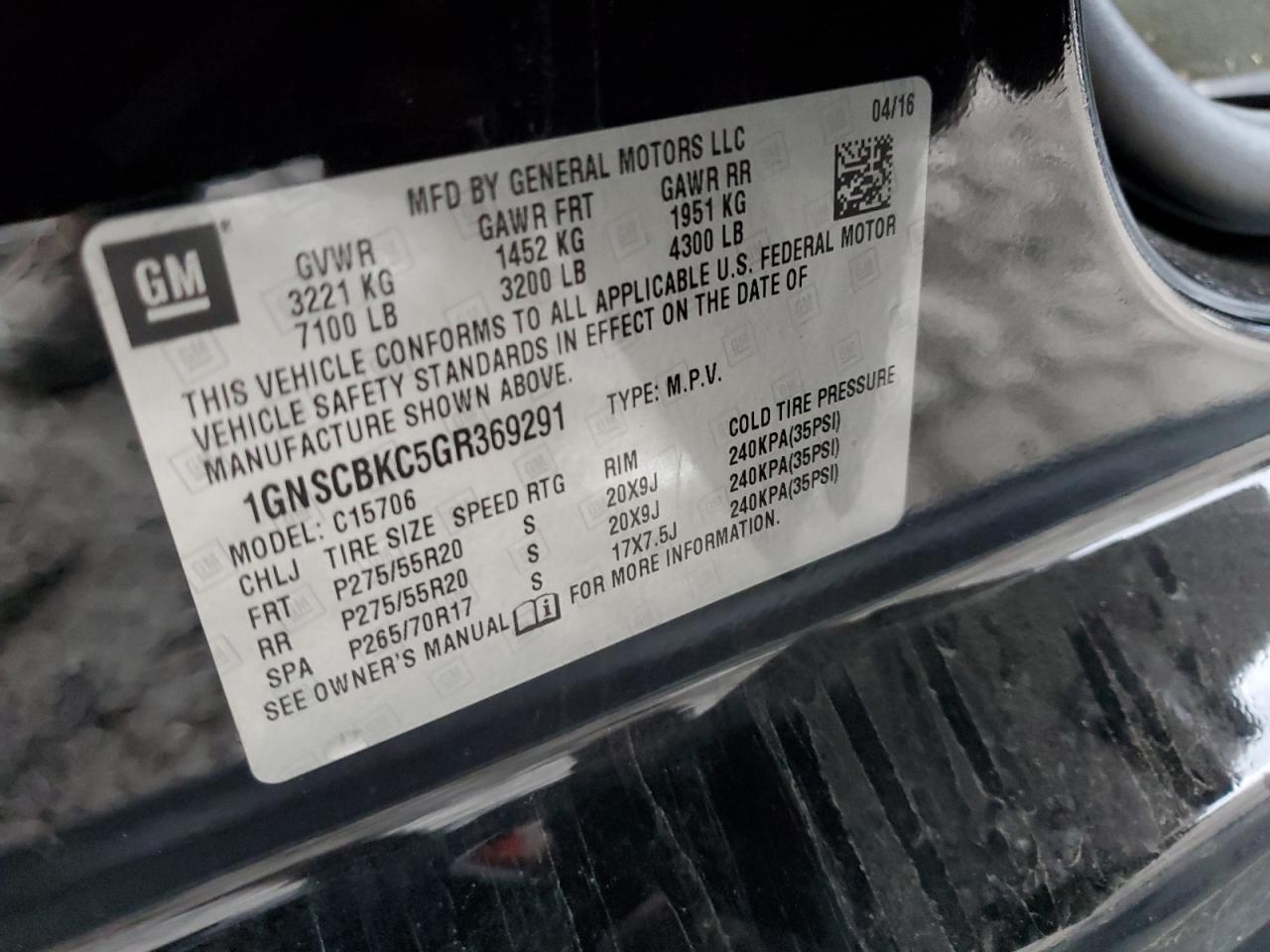 Chevrolet Tahoe C1500 Lt