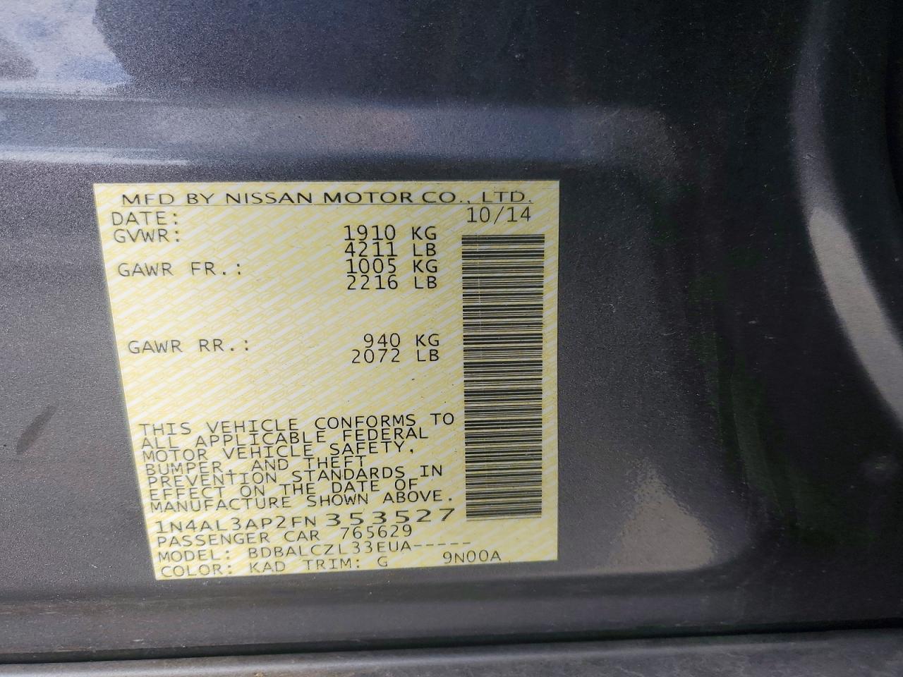 Nissan Altima 2.5 S