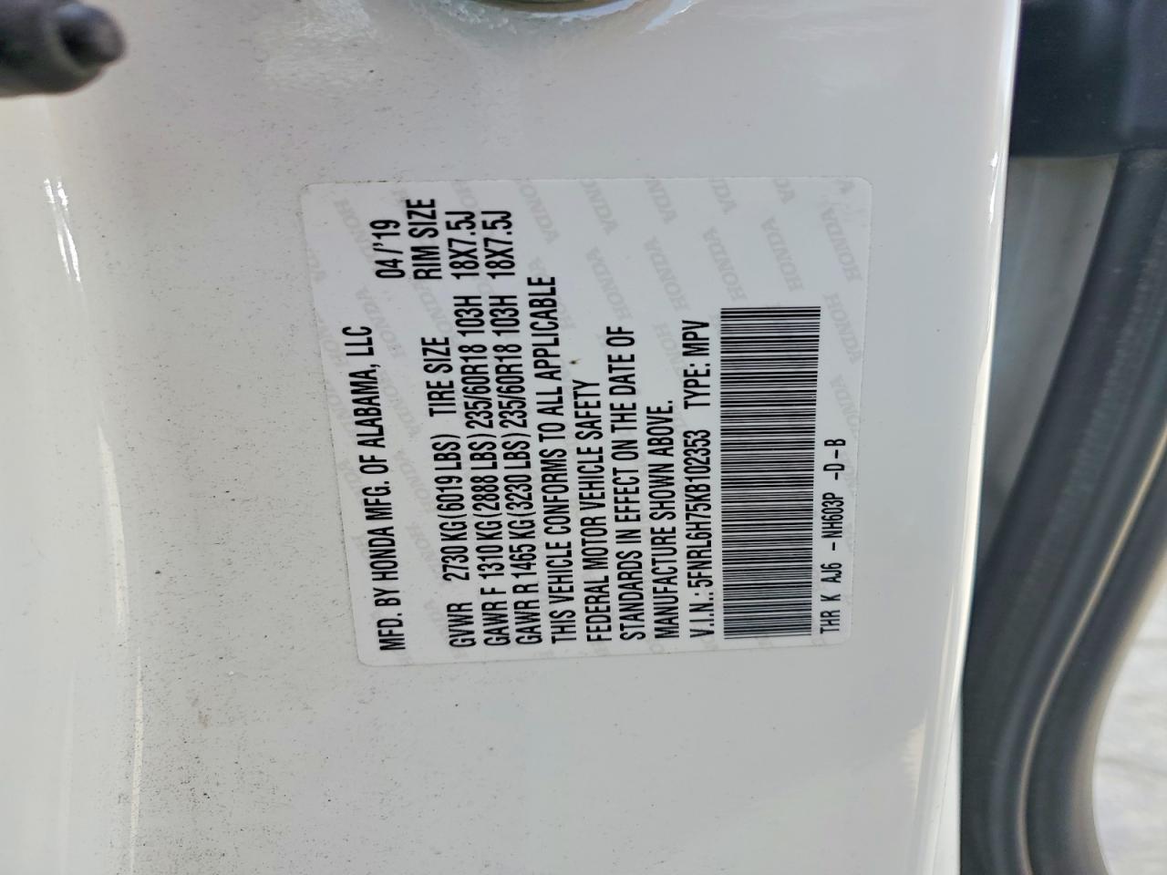 Honda Odyssey Exl