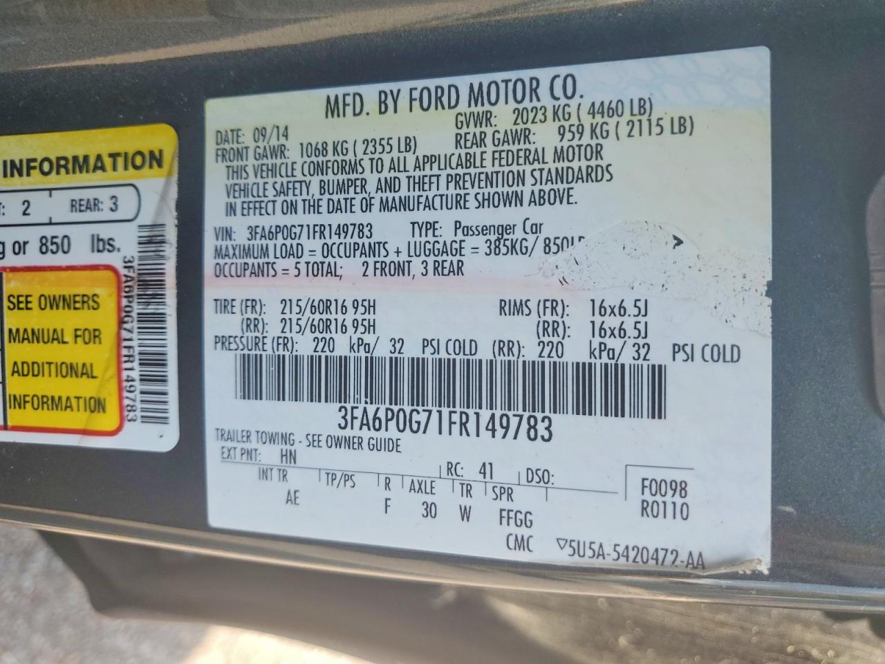 Ford Fusion S