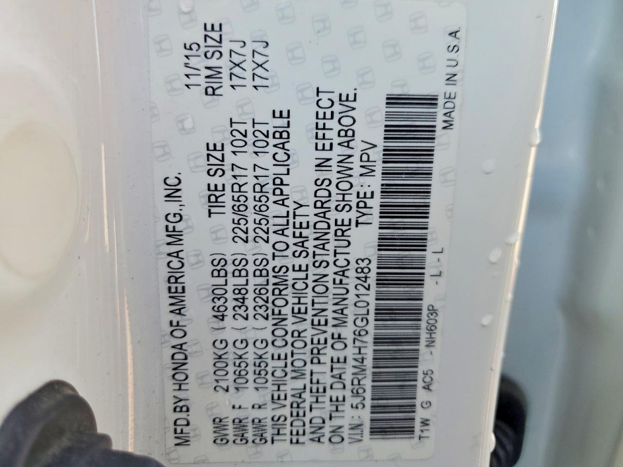 Honda Crv Exl